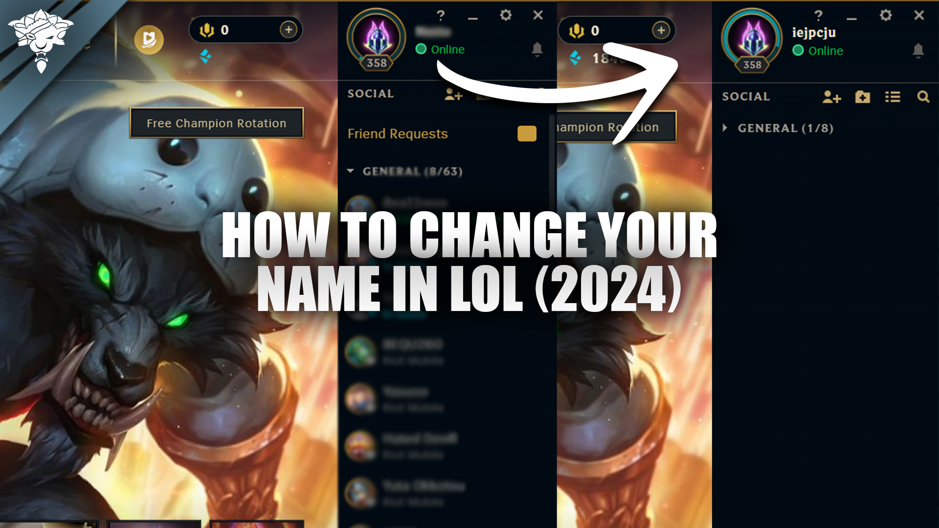 Hoe je je naam verandert in LoL (2024)