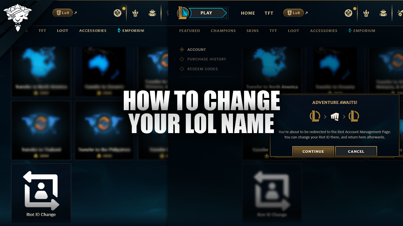 Cómo cambiar tu nombre en LoL