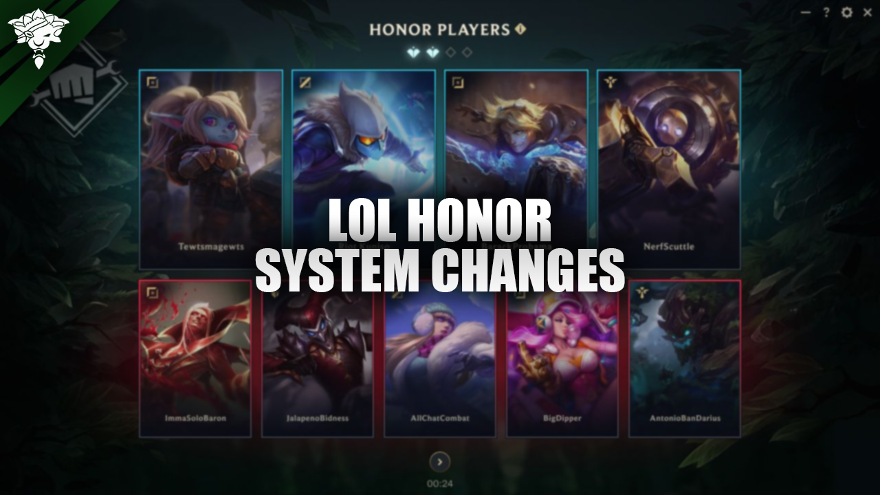 Modifications du système d'honneur de LoL