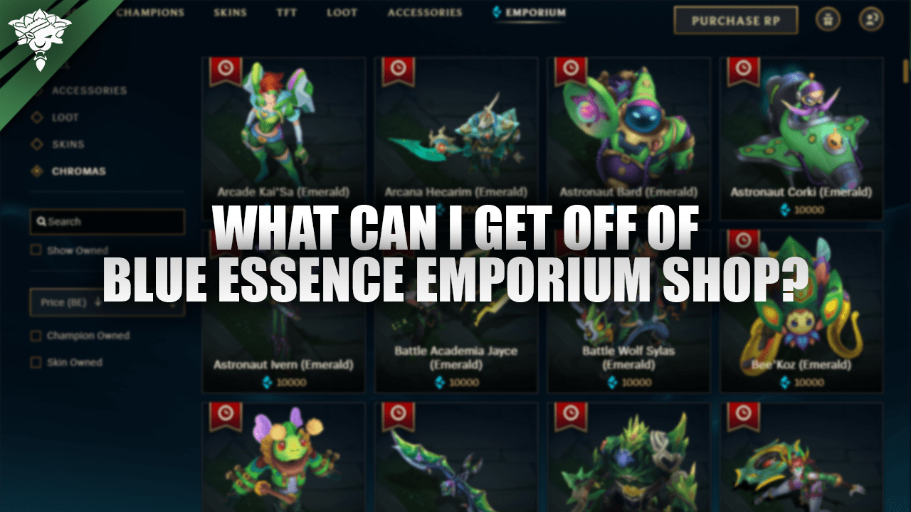 Wat kan ik krijgen van Blue Essence Emporium Shop