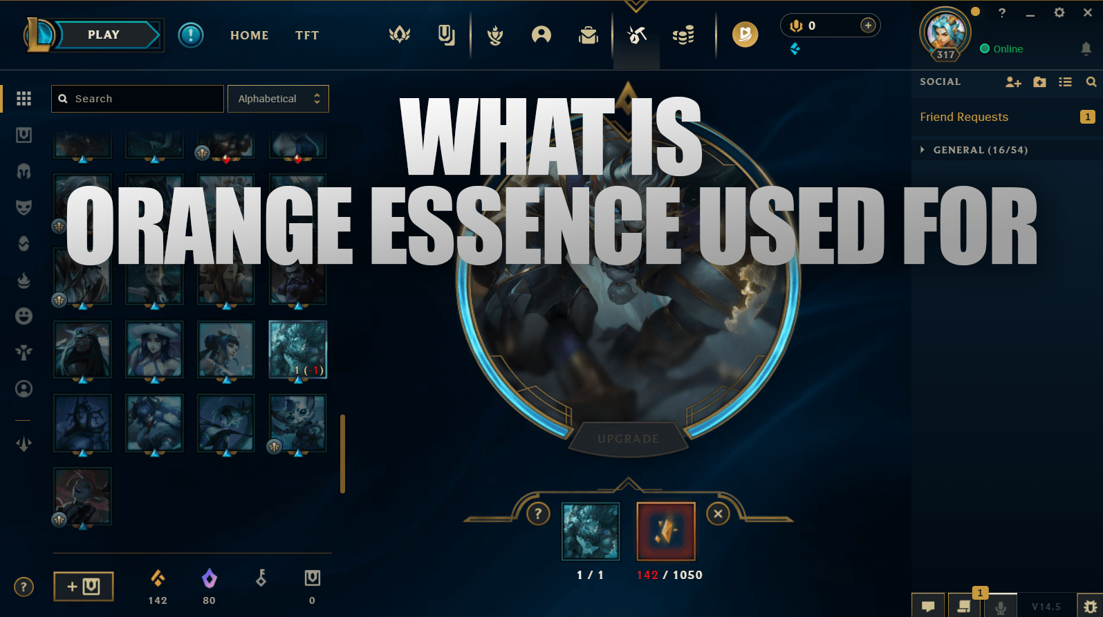 What is Orange Essence used for