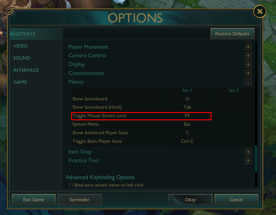 How to Rebind and Fix League of Legends Red Border?