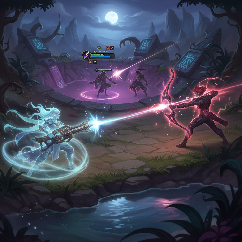 Varus build comparison chart with item icons