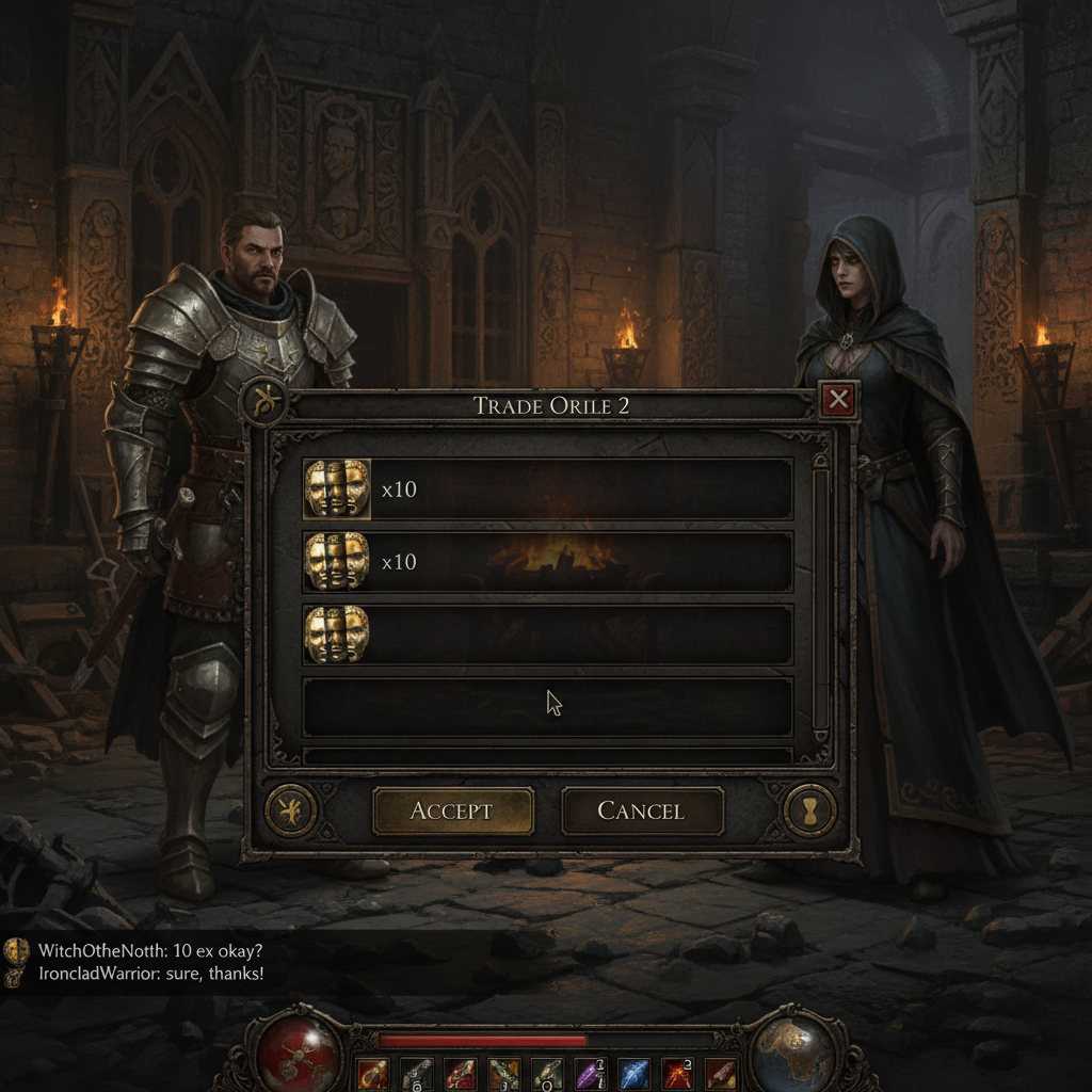 PoE 2 hideout in-game ruilvenster
