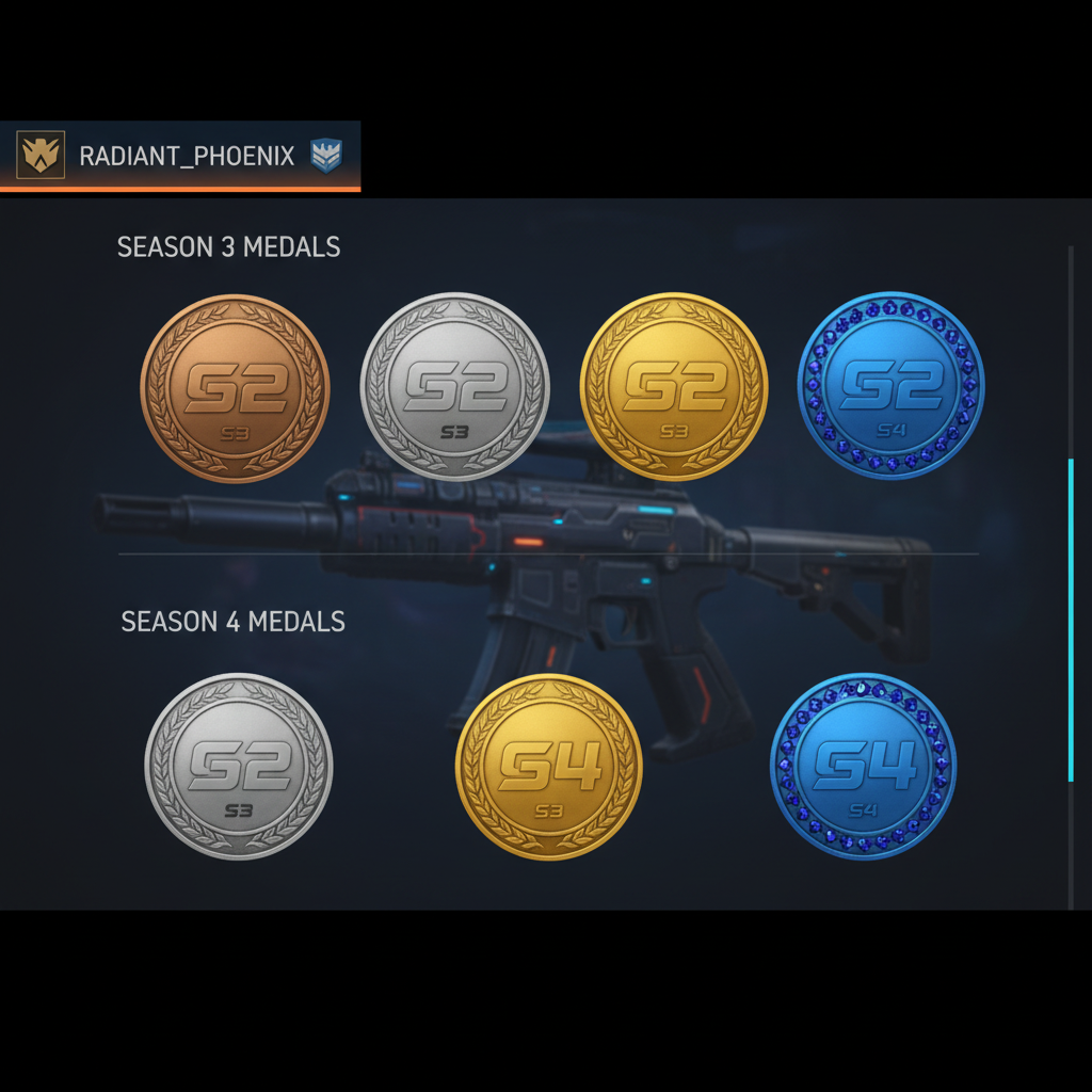 Medallas de temporada de CS2 para la Temporada 3 y Temporada 4