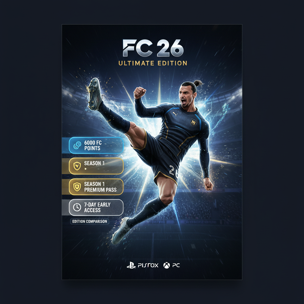 FC 26 Ultimate Edition cover and bonuses
