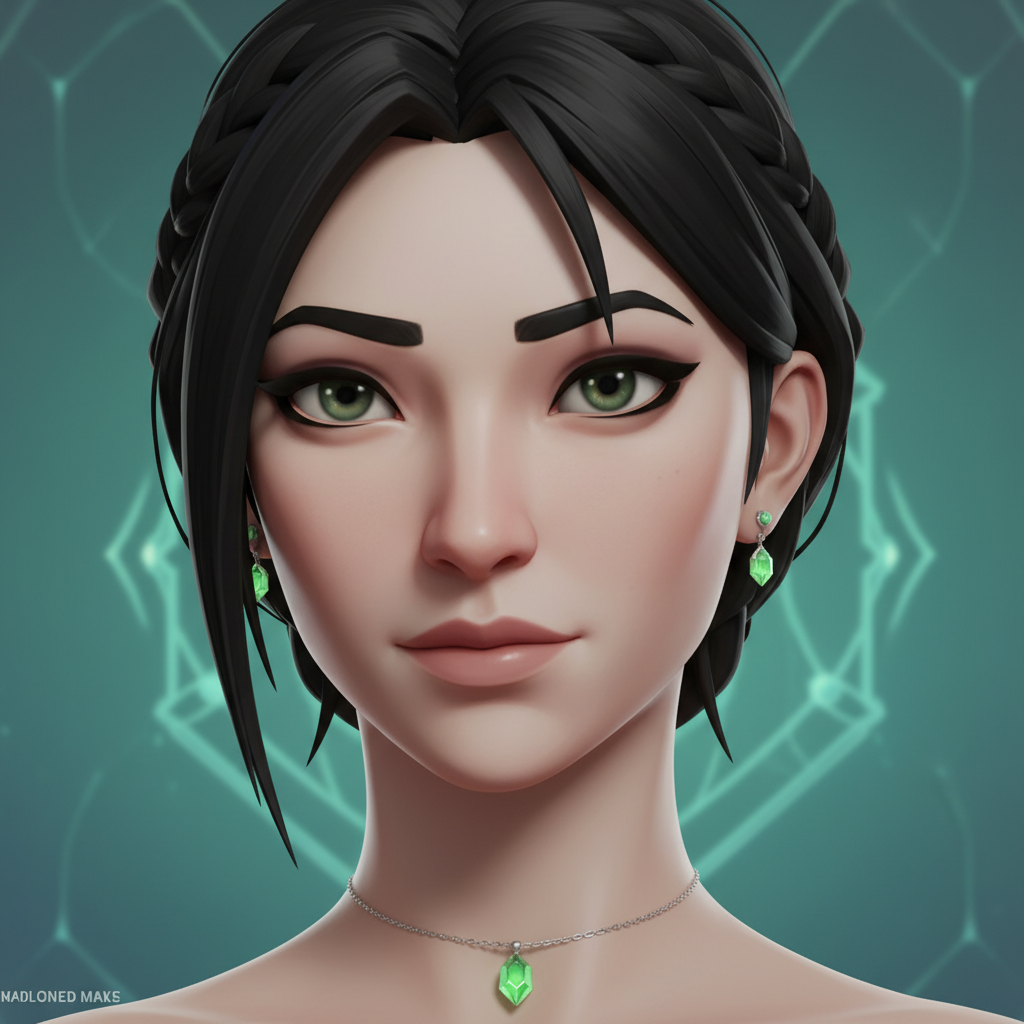 Retrato de la agente Sage de Valorant