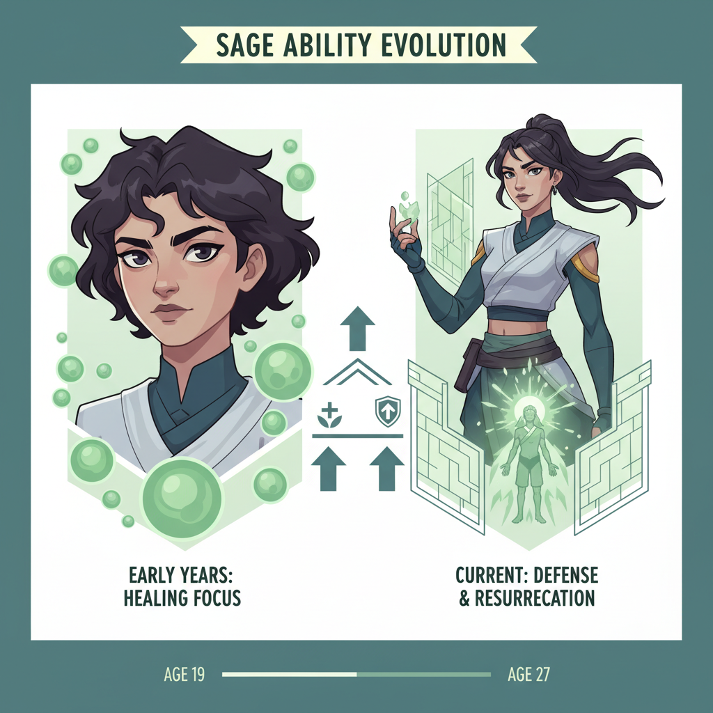 Comparativa de desglose de habilidades de Sage