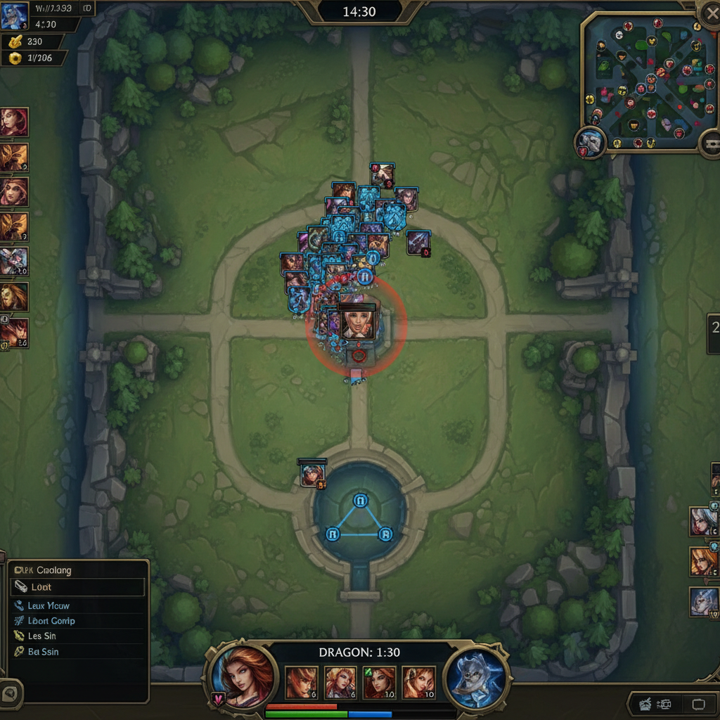 minimap wave pushed before dragon silver to gold tips