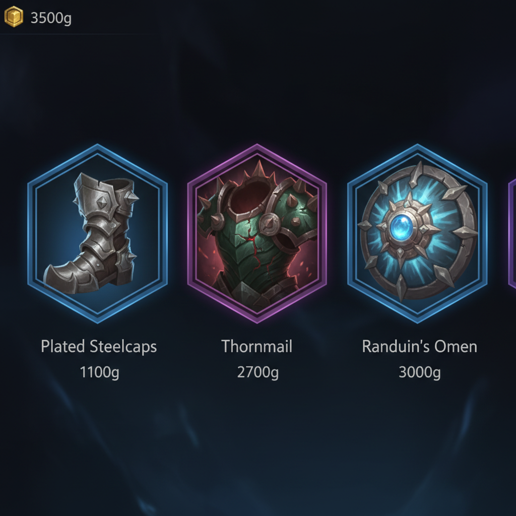 متجر العناصر يظهر الصفائح الفولاذية، درع الأشواك، ونذير راندوين