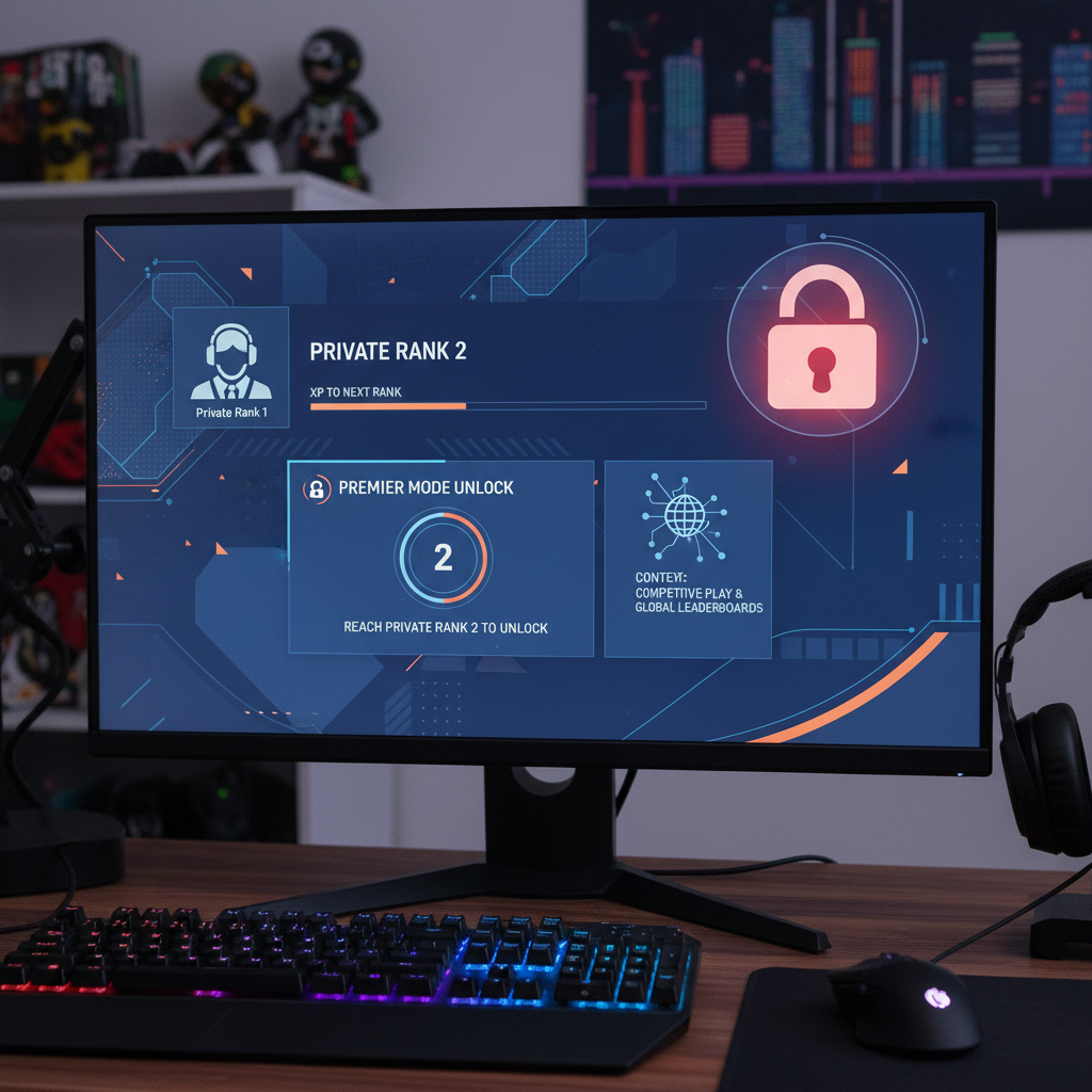 CS2 privater Rang 2 Fortschritts-UI