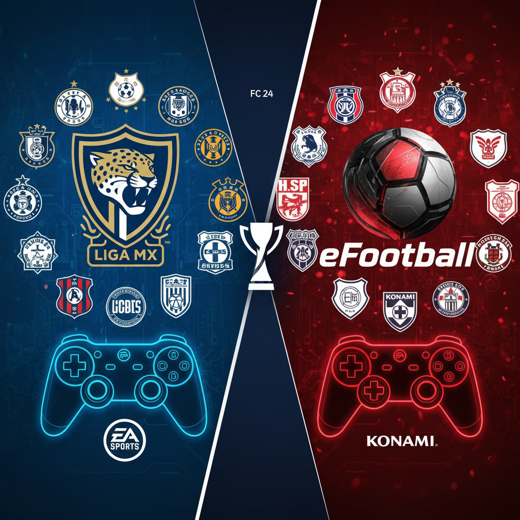 مقارنة تراخيص الدوري المكسيكي بين FC 26 و eFootball