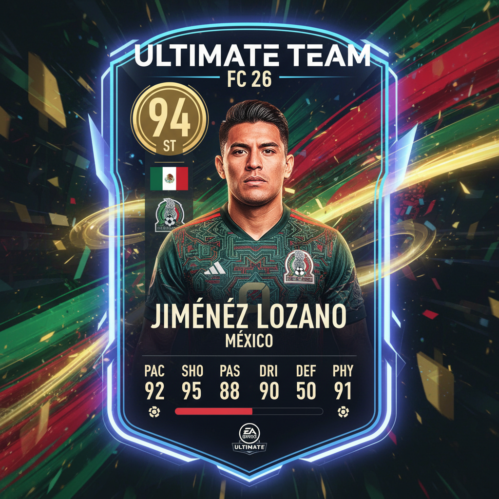 بطاقة لاعب المنتخب المكسيكي في Ultimate Team داخل FC 26