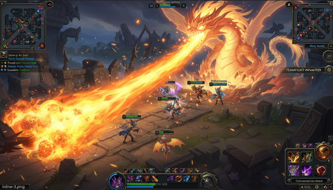 Compétence R de Smolder MMOOOMMMM montrant la vague de feu de la mère dragon à travers un combat d'équipe