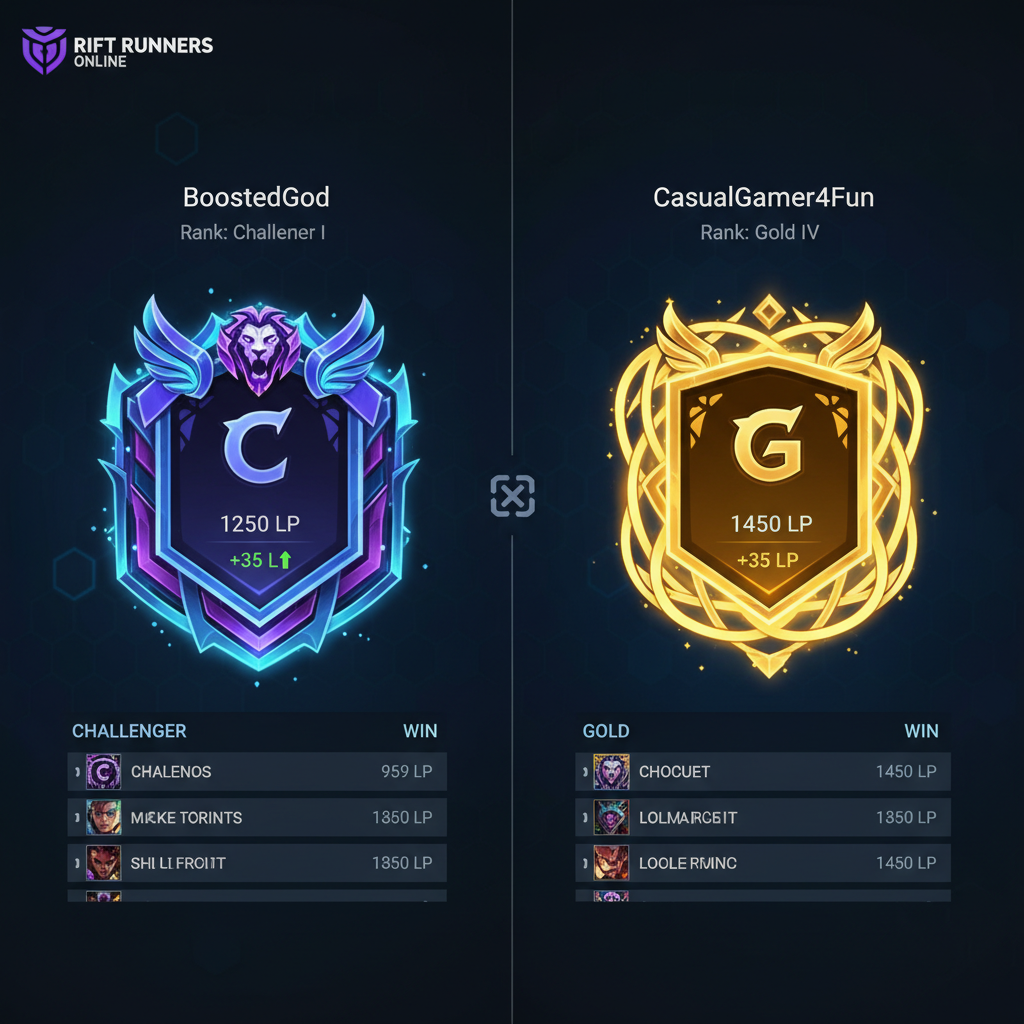 Challenger booster profile next to a regular Gold profile