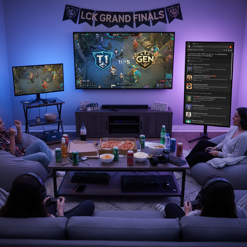 Esports watch party with r/lolesports match thread on second screen