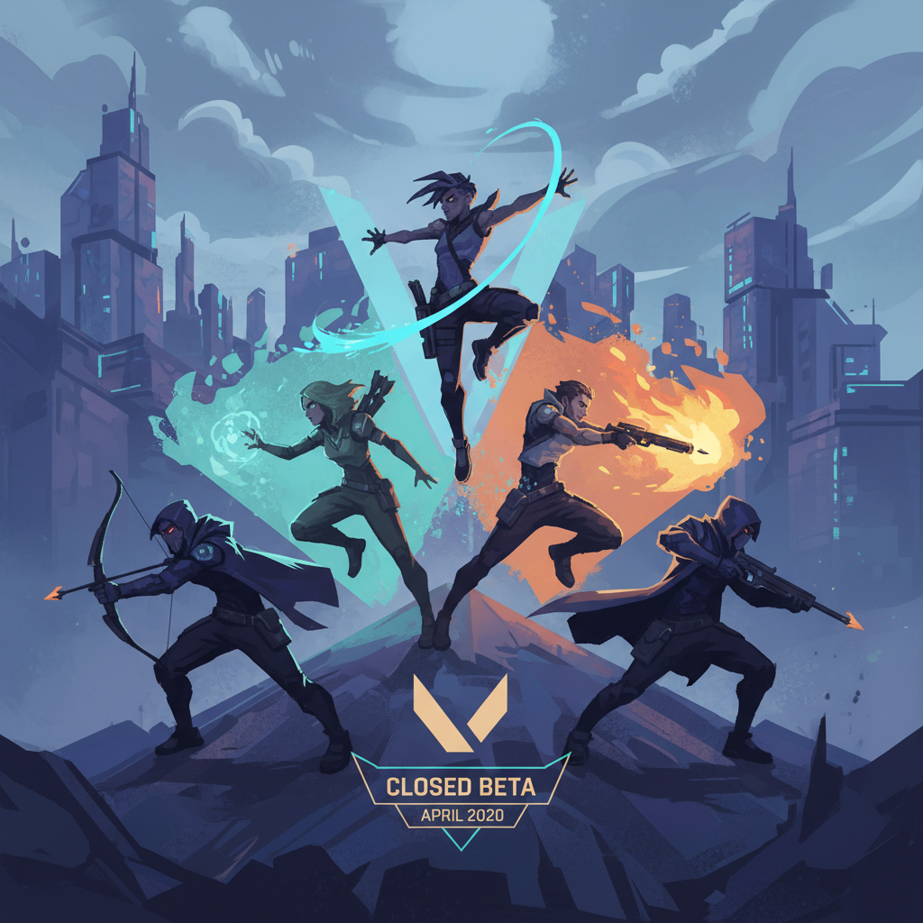 Valorant closed beta loading screen from April 2020