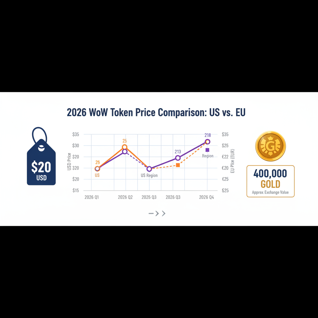 WoW Token 2026 price tracker chart